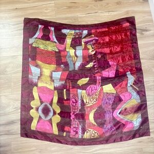 Vintage Picasso Abstract Silk Scarf